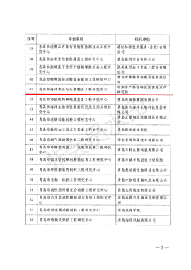 青島市發展和改革委員會關于公布2019年認定青島市工程研究中心名單的通知(青發改高技〔2019〕190號)_04_WPS圖片_wps圖片
